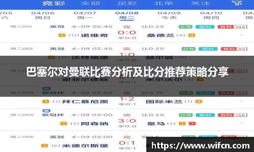 巴塞尔对曼联比赛分析及比分推荐策略分享